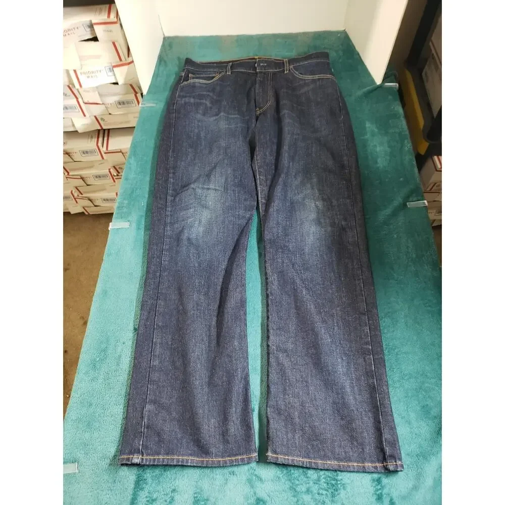 Lucky Brand Jeans Size 34x32 Mens Blue Pants Stretch Denim 181 Relaxed Straight